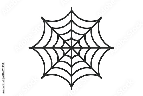 Spiderweb icon set. Cobweb symbol vector illustration. Spooky Halloween decoration. Creepy horror trap net pattern. Gothic arachnid design element on transparent background.