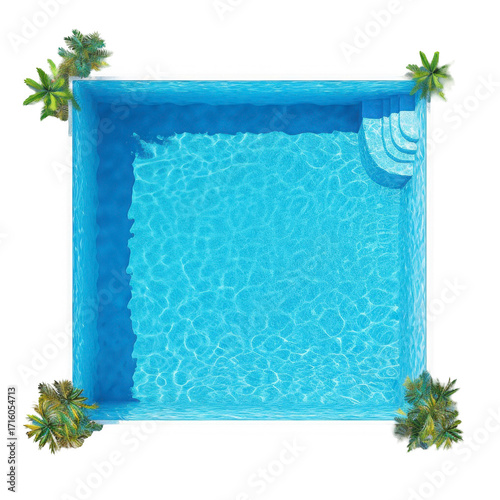 Swimming Pool Top View transparent background png
