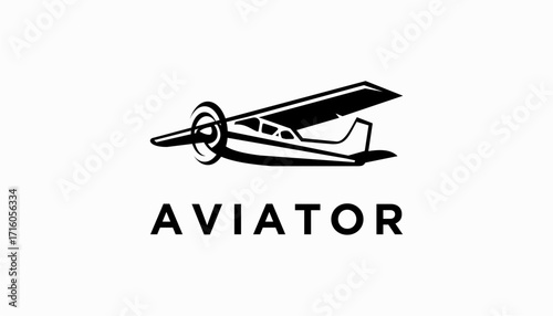 flight aviation logo design. aviator vector air plane wing logo design template