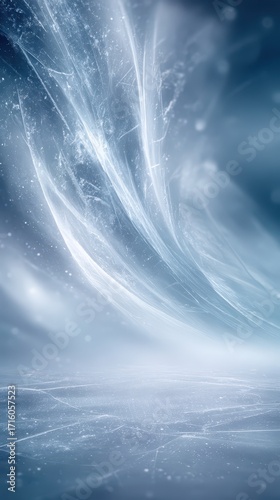 Luminous abstract, a deep dive into blue and white textures with light source abstract