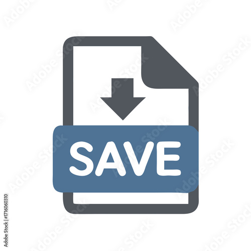 save download icon on a white background