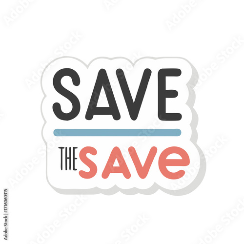 red sale label save download icon on a white background