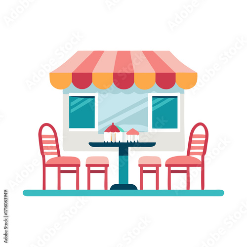 table with chairs and table
