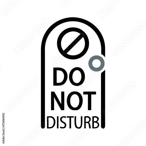 do not disturb sign