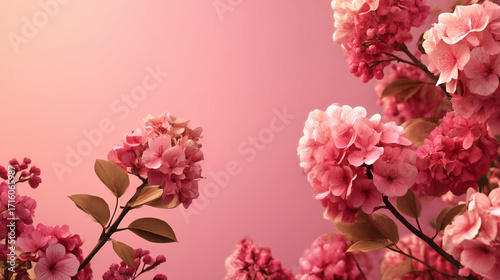 Blooming Beauty: Exquisite pink flowers in full bloom, capturing the delicate beauty and fresh vibrancy of nature with its soft colors.