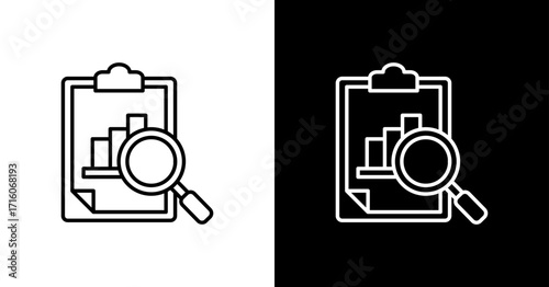 Investigation White Icon Set Design