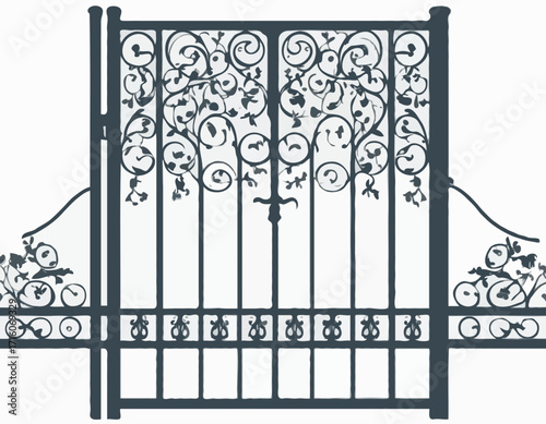 iron gates silhouette
