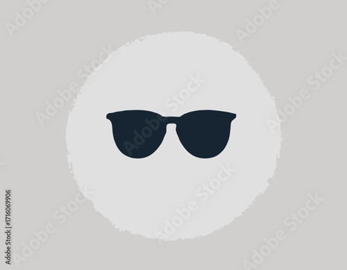Stylish Sun Glasses Vector Silhouette