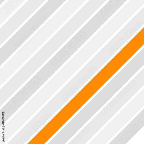 Modern Ascending Stripes with Orange Accent