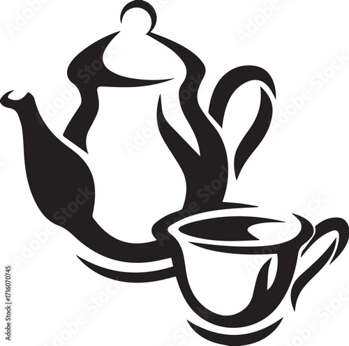 teapot and cup