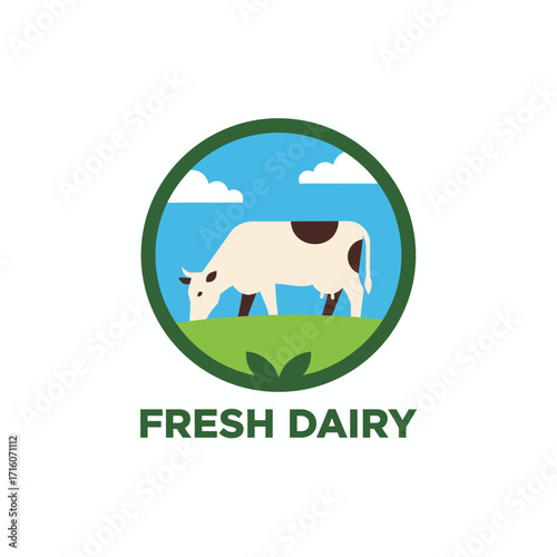 integrated healthy farming  vector logo