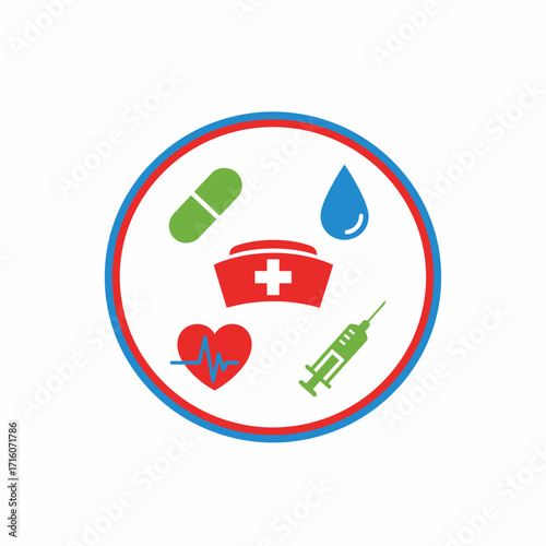 health icon vector logo