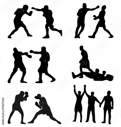 Boxing Silhouettes.eps