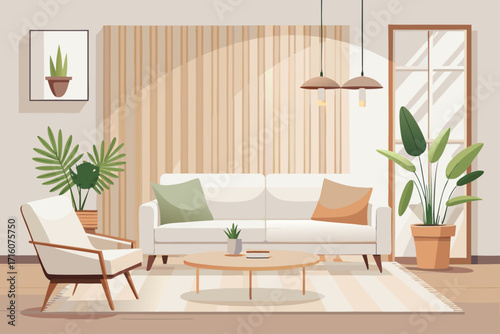 Modern living room with neutral tones offers relaxation and style for your home decor inspiration
