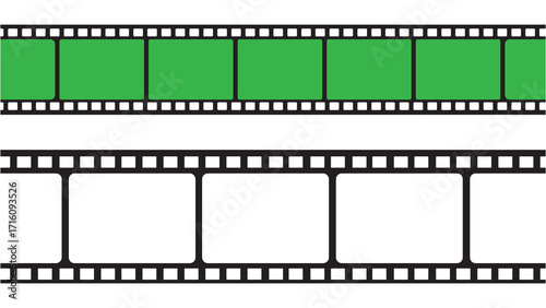 Film Strip Frame Selection – Cinematic Editing Concept with Highlighted Cells, Flim reels