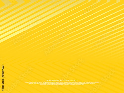Premium background design with yellow luxury motif. Vector horizontal template, for digital lux business banner, contemporary formal invitation, luxury voucher, gift certificate, etc.
