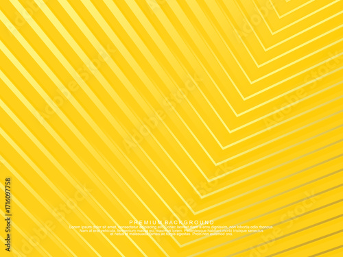 Premium background design with yellow luxury motif. Vector horizontal template, for digital lux business banner, contemporary formal invitation, luxury voucher, gift certificate, etc.
