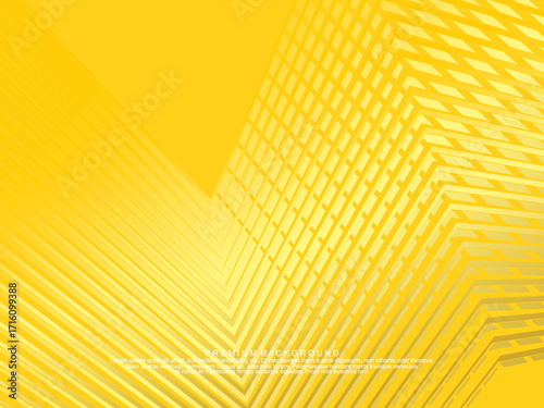 Premium background design with yellow luxury motif. Vector horizontal template, for digital lux business banner, contemporary formal invitation, luxury voucher, gift certificate, etc.
