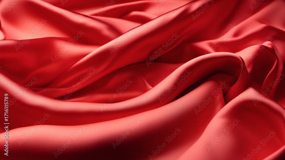 Obraz premium Closeup red silk