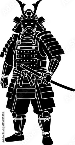 Samurai Warrior Silhouette