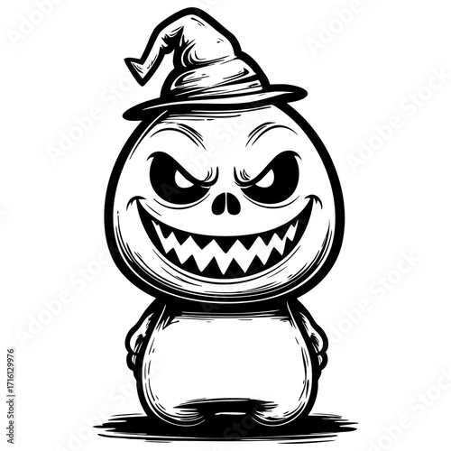 Evil Pumpkin Face