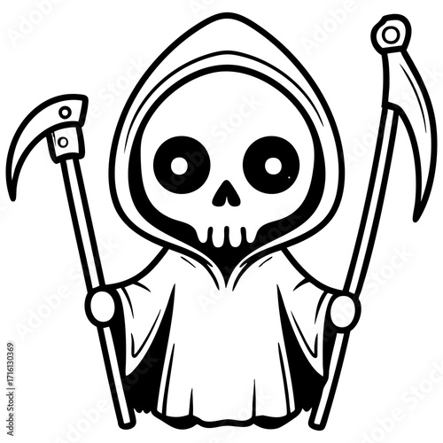 Cartoon Death Reaper