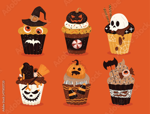 Halloween Food and Drink. Illustrations and Vectors.