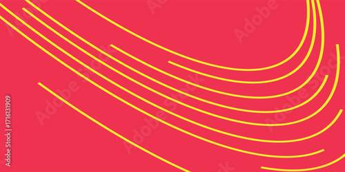 Comic book speed red yellow color lines isolated on background stripe and radial effect style for manga speed frame, superhero action, explosion background. Motion line effect, pop art. Vector 10 eps