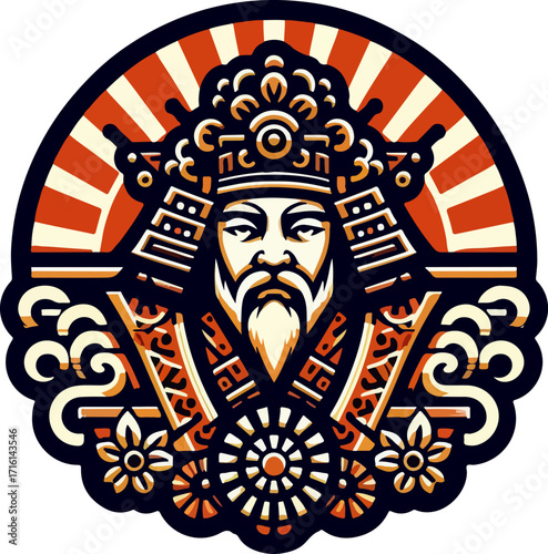 Illustrator_Vector_Design_icon_logo_symbol_war_general_leader_of_a_thousand