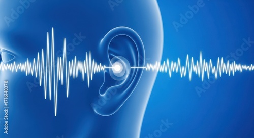 Obraz na płótnie Understanding the Human Auditory System and Sound Wave Perception