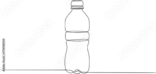 hand written bottle of water