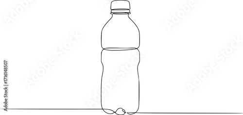 hand written bottle of water