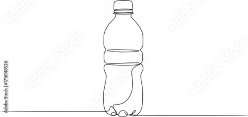 hand written bottle of water