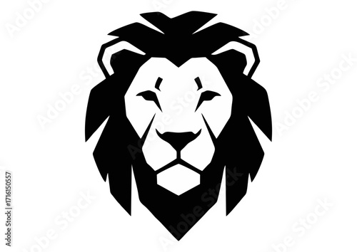 Adorable lion with playful expression and sparkle effect on white background