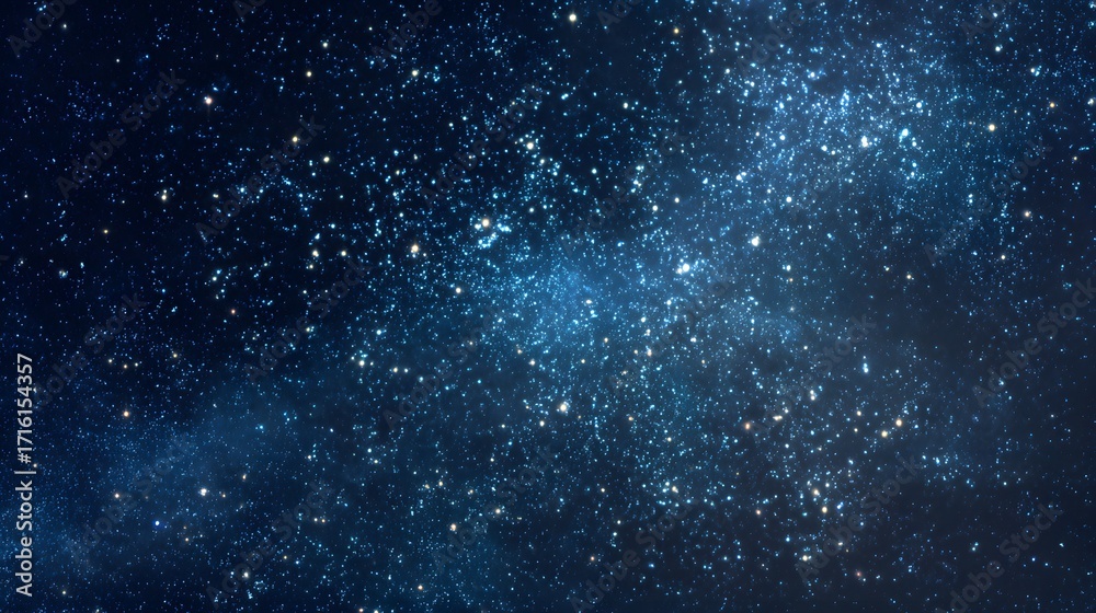 Obraz premium A vast starry night sky filled with countless bright stars and celestial bodies, showcasing the beauty of the universe