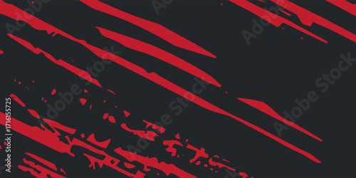 Background, contrast red and black color abstract template for business design. Technology style. You can use it for advertising, sports posters, templates, business presentations. Vector illustration