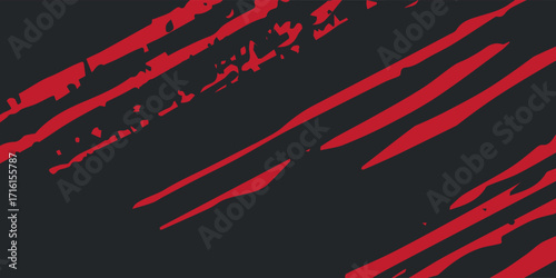 Background, contrast red and black color abstract template for business design. Technology style. You can use it for advertising, sports posters, templates, business presentations. Vector illustration
