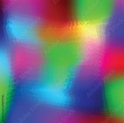 Rainbow Color Gradient On Glass Background Stock