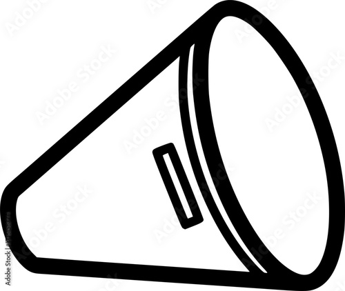 Pet cone collar outline icon vector

