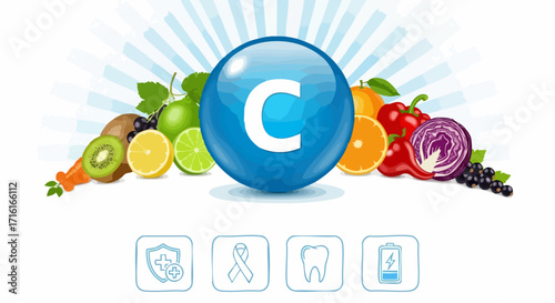 Vibrant vitamin C sources boost immunity, energy, and health with fresh fruits and vegetables