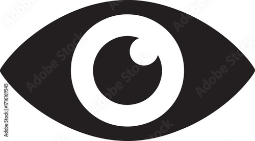 Eye Silhouette Icon Vision Sight Look View Optical Organ Human Anatomy Ophthalmology
