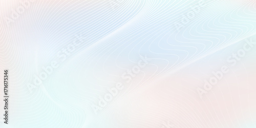 Pastel gradient background with smooth geometric wave pattern in light blue and soft pink.