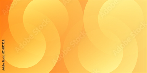Minimal geometric background. Orange elements with fluid gradient.  Creative illustration for poster, web, landing, page, cover