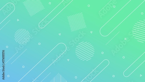 Cute and pop geometric simple business background