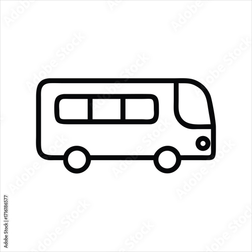 vector bus icon
