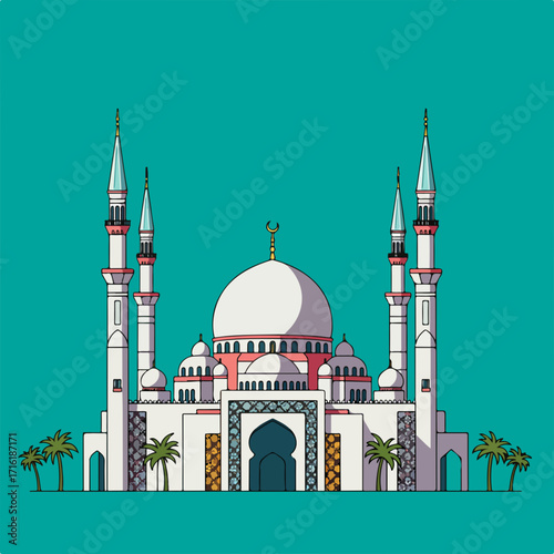 vector mosque 