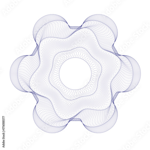 Watermark guilloche. Watermark pattern , Watermark banknote pattern. Banknotes check guilloche lines texture, secure waves patterns and passport paper. Currency banknote guilloche, security certificat