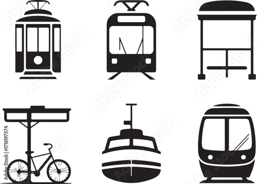Urban transit icons