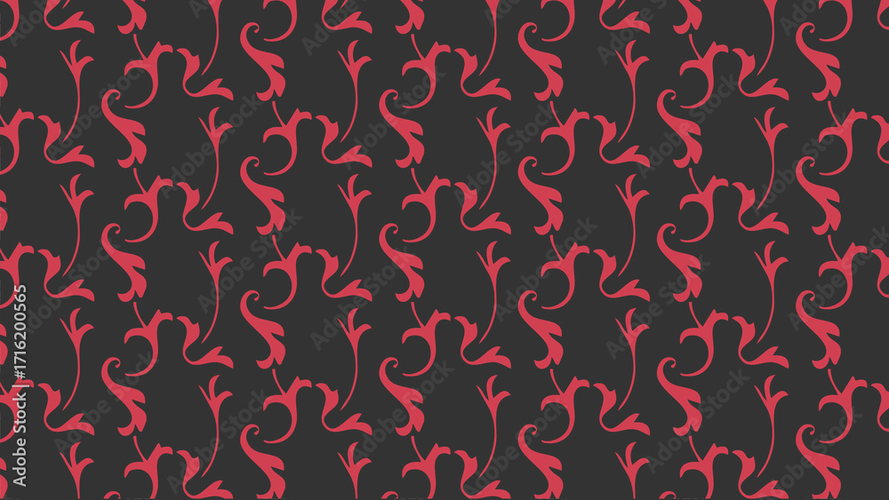 Obraz premium TEXTILE / WALL VECTOR PATTERN COLOURED