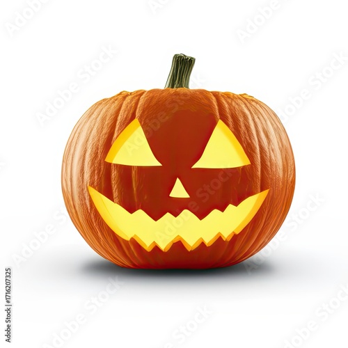 Pumpkin on White Background